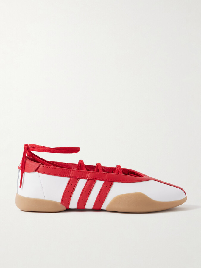 adidas Originals - Taekwondo Mei Ballet Leather Sneakers - Red