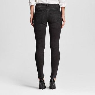 Mossimo Women's Mid-rise Skinny Jeans Black Rinse