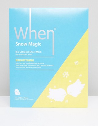When Snow Magic Brightening Sheet Mask