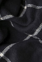 Thumbnail for your product : Lulus Put Your Arms Around Me Black Grid Print Scarf