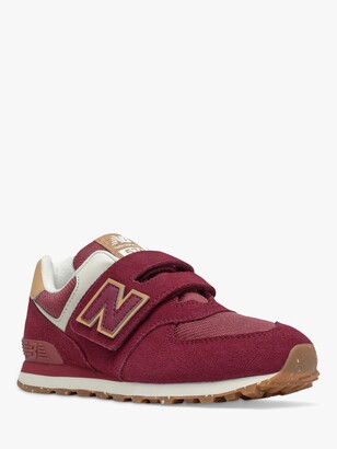 New Balance Children's 574 Suede Riptape Trainers