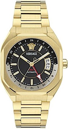 Men's V-Contempo GMT Automatic Gold Tone Stainless Steel Bracelet Watch