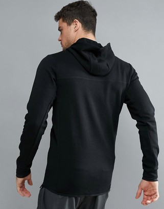 Jack and Jones Tech Hoodie With Raised Neck Detail
