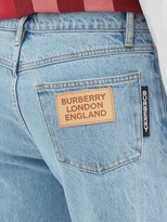 Thumbnail for your product : Burberry Logo-tab Straight-leg Jeans - Blue