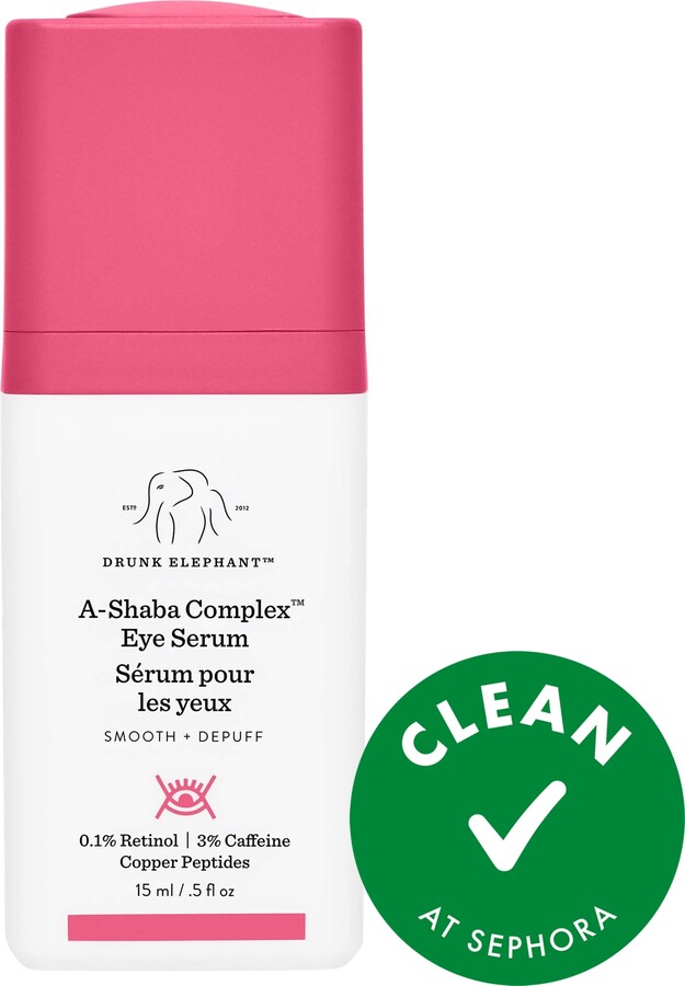 Drunk Elephant A-Shaba Complex Retinol Eye Serum with Caffeine + Copper Peptides 0.5 oz / 15 mL