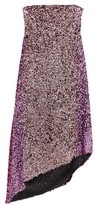 Thumbnail for your product : Halpern Asymmetric Degrade Sequinned Dress - Pink