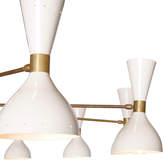 Thumbnail for your product : Rejuvenation Enormous 24-Light Stilnovo-Style Chandelier in White & Brass