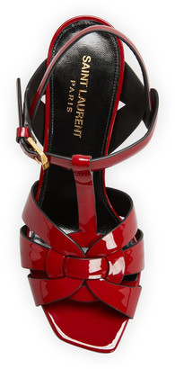 Saint Laurent Tribute 105mm Patent Stiletto Sandals