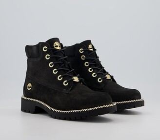Timberland Boots Black And Gold Timberland Slim Premium Inch Boots