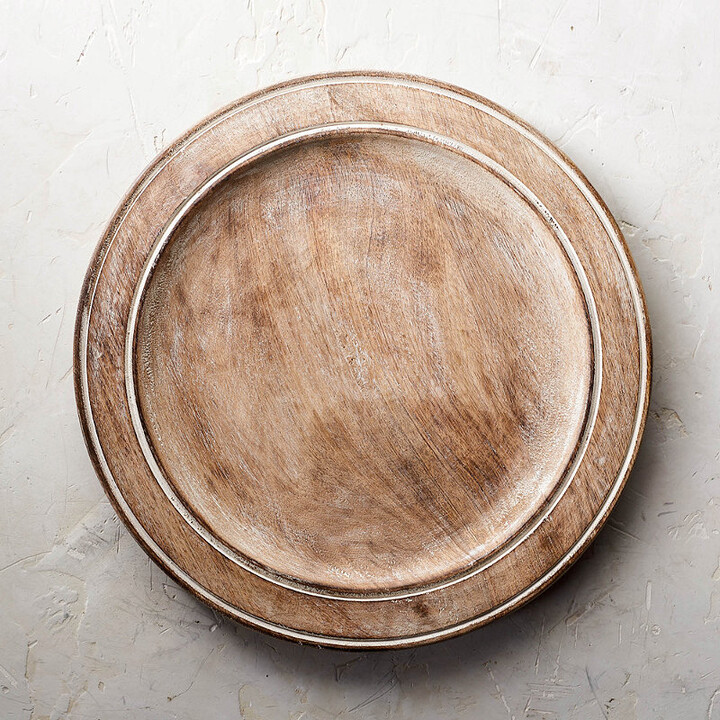 Set of 4 Shore House Wooden Chargers