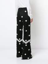 Thumbnail for your product : Alexis floral lace wide-leg trousers