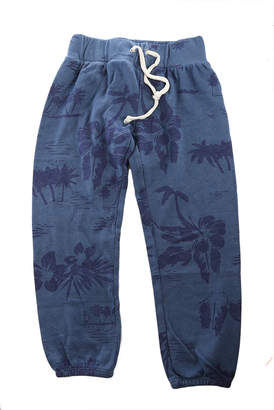 Monrow Kids Blue Hawaiin Vintage Sweatpants