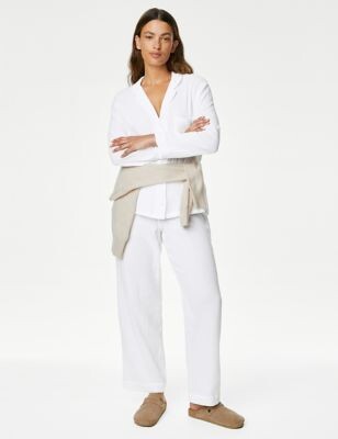 Body Pure Cotton Revere Collar Pyjama Set - ShopStyle