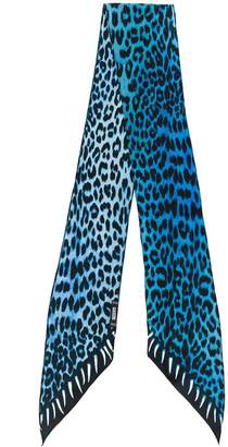 Rockins leopard print skinny scarf