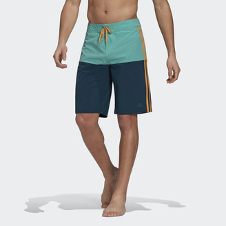 adidas Knee-Length Colorblock Board Shorts Acid Mint 30" Mens - ShopStyle  Swimwear