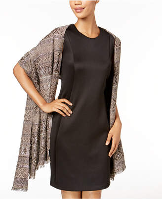 INC International Concepts Embellished Jacquard Wrap, Created for Macy's