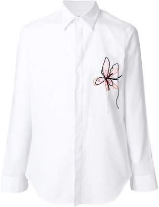 Maison Margiela embroidered flower shirt