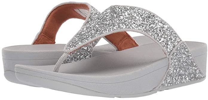 silver fitflops size 4