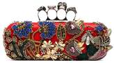 Alexander McQueen Crystal Embroidered Knuckle Duster Clutch Bag