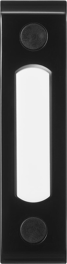 Heath Zenith Black Metal Wired Lighted Push Doorbell Button