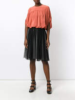 Thumbnail for your product : RED Valentino cropped gathered blouse