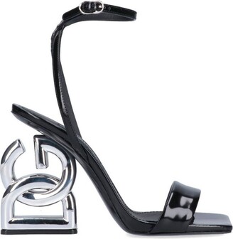 Dolce & Gabbana Keira Heel Square Toe Sandals