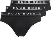 Thumbnail for your product : HUGO BOSS Three-pack of stretch-cotton briefs with logo waistbands