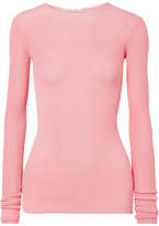 Helmut Lang - Open-knit Cotton Top - Pink
