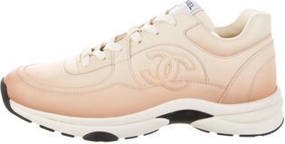 Chanel Interlocking CC Logo Calfskin Sneakers