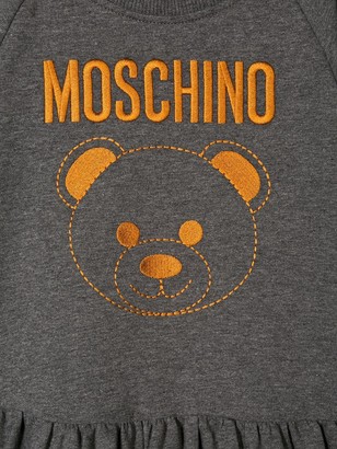MOSCHINO BAMBINO Logo Print Sweat Dress