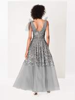 Thumbnail for your product : Oscar de la Renta Sequin Loop Embroidered Tulle Gown