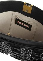 Thumbnail for your product : Marni Embellished leather shoulder bag