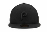 Thumbnail for your product : New Era Philadelphia Phillies Black on Black Fashion 59FIFTY Cap
