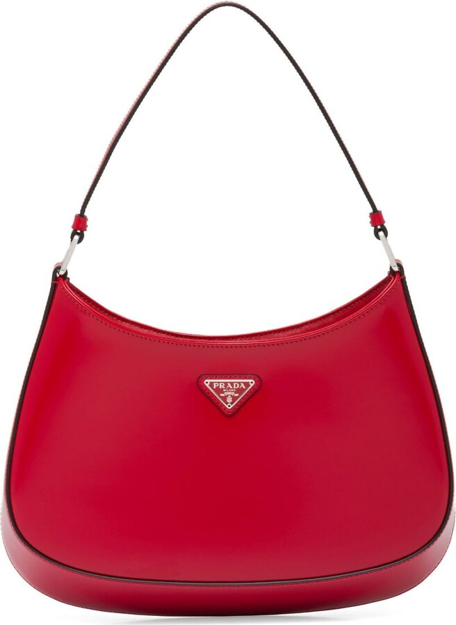 Prada Cleo brushed leather shoulder bag ShopStyle