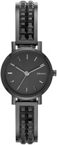 Thumbnail for your product : DKNY Soho Black Pyramid Bracelet Watch