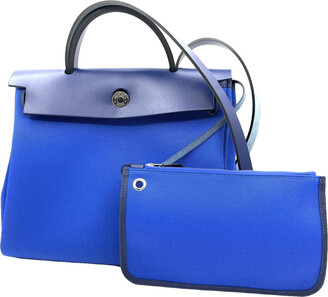 Hermes Hac a Dos PM Backpack Men's Bag Bleu Nuit Togo Palladium
