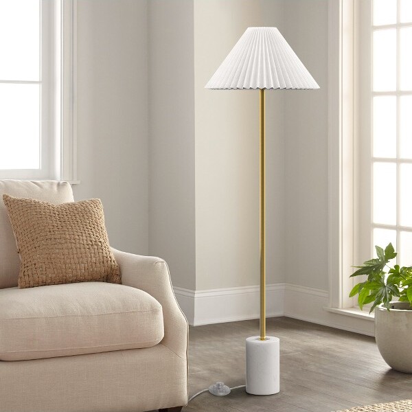 MaxaxTraditionalFloorLampwithAdjustableSwingArmFarmhouseStandingLampforLivingRoom