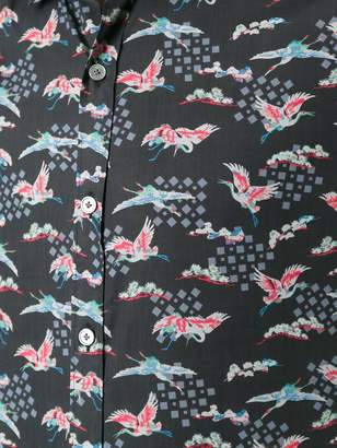 Lanvin Evolutive Cranes print shirt
