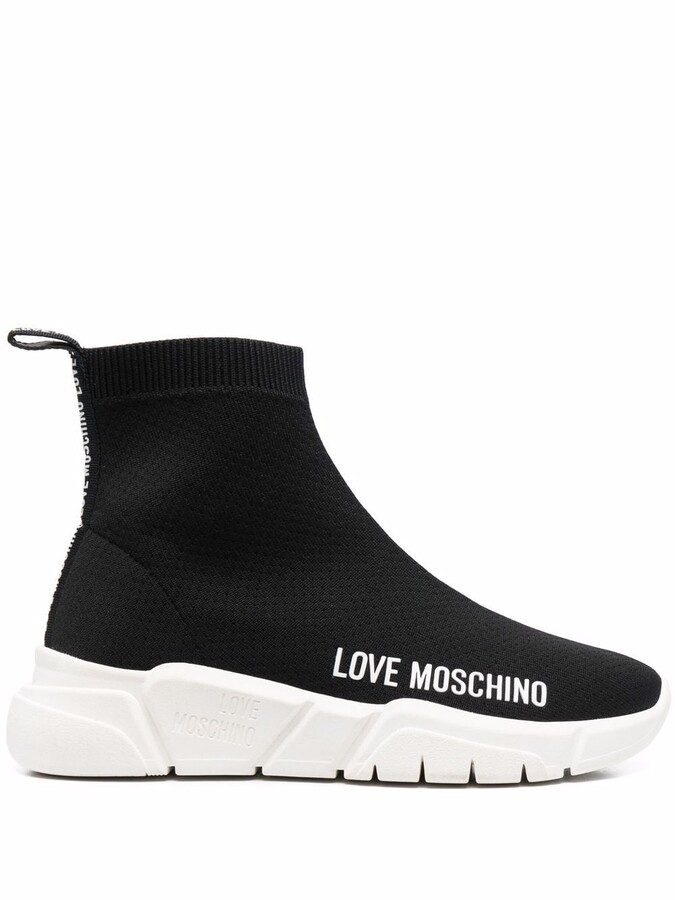Love Moschino Logo-Print Slip-On Sneakers - ShopStyle