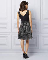 Thumbnail for your product : Le Château Sequins & Mesh Fit & Flare Cocktail Dress