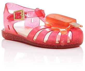 Mini Melissa Girls' Glitter Popsicle Sandals - Walker, Toddler