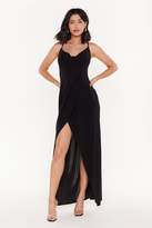Thumbnail for your product : Nasty Gal Womens Don't Slip Up Cowl Neck Maxi Dress - black - 12