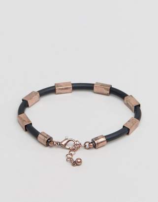 ASOS Bracelet With Contrast Copper Finish