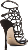 Thumbnail for your product : Sergio Rossi Puzzle Embellished Suede Heels