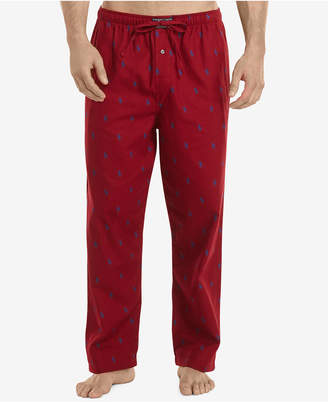 Polo Ralph Lauren Men's Flannel Pony-Print Pajama Pants