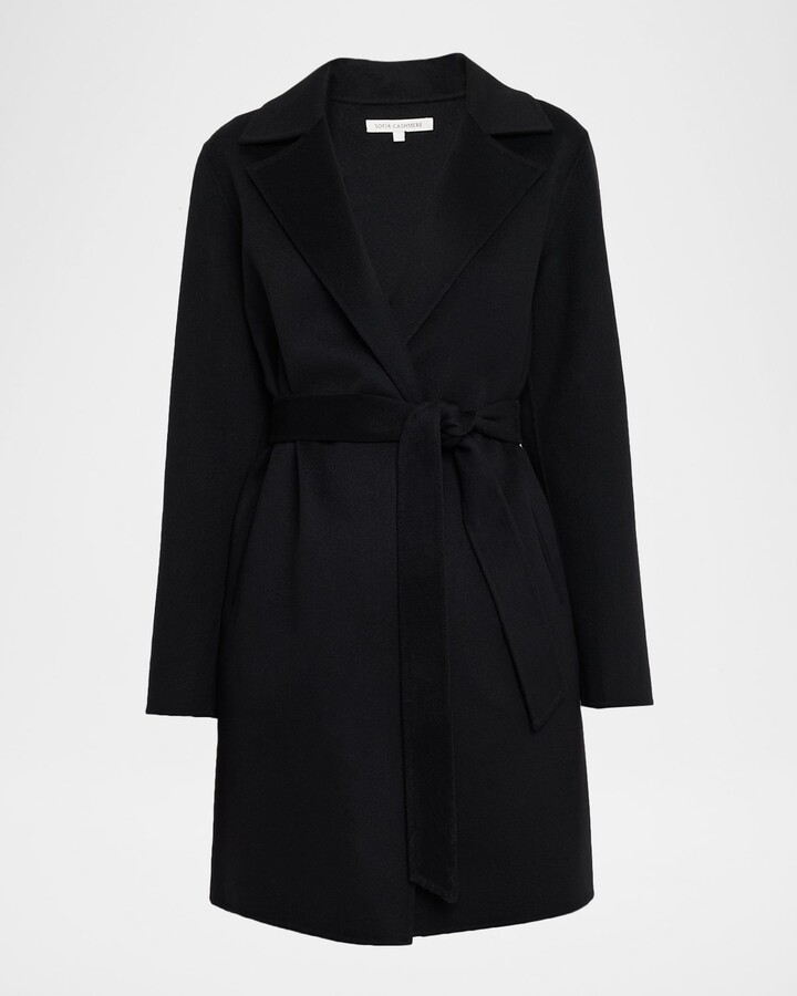 Sofia Cashmere Cashmere-Blend Wrap Coat