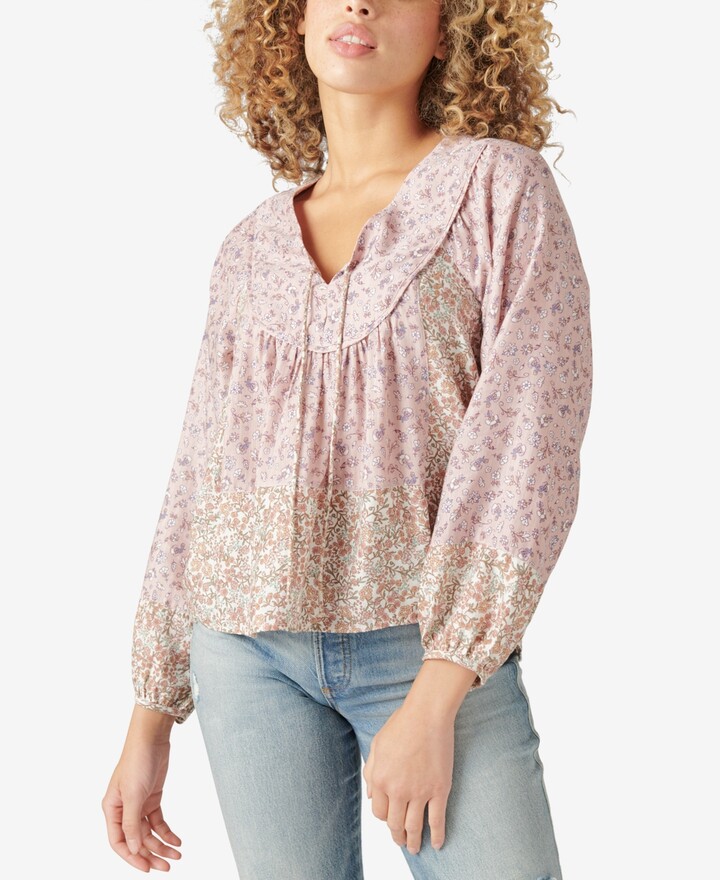 Printed Peasant Top | Shop the world's largest collection of 