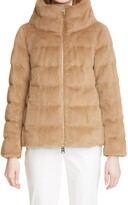 Quilted Down Faux Fur Puffer Jacket 