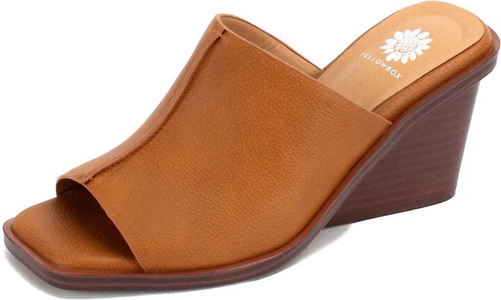 Yellow Box Women's Vellore Wedge Sandal In Tan