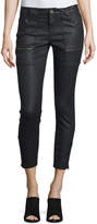 Thumbnail for your product : Joie Park Coated-Denim Cropped Skinny Jeans